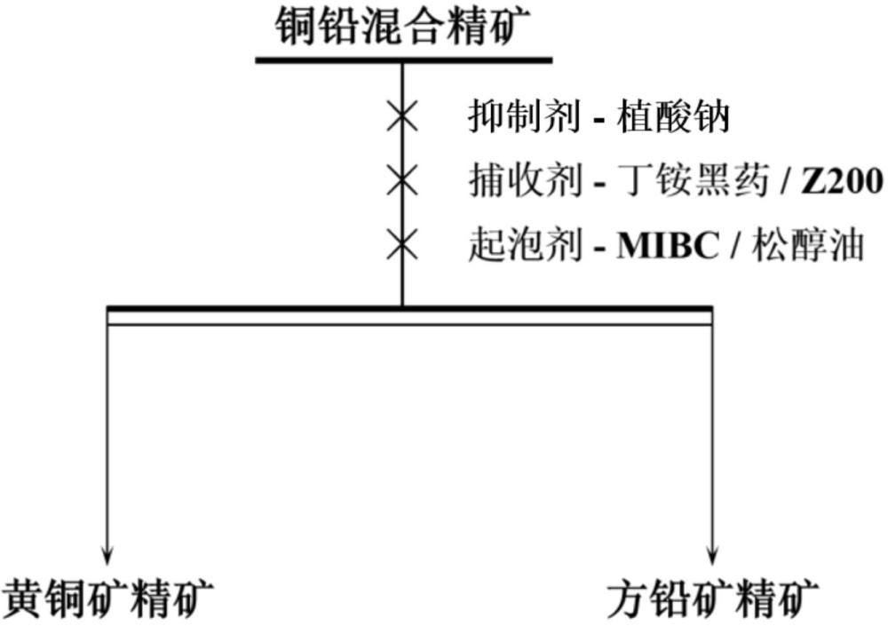 一种铜铅硫化矿的浮选分离工艺