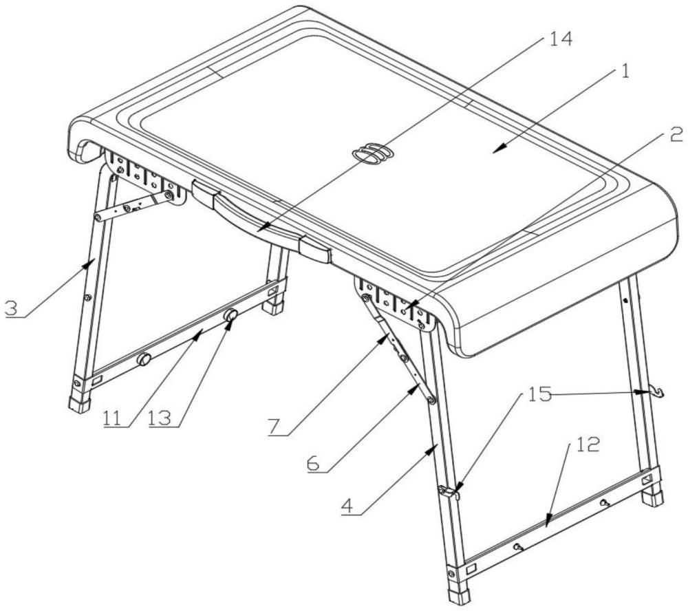 双人折叠桌的制作方法