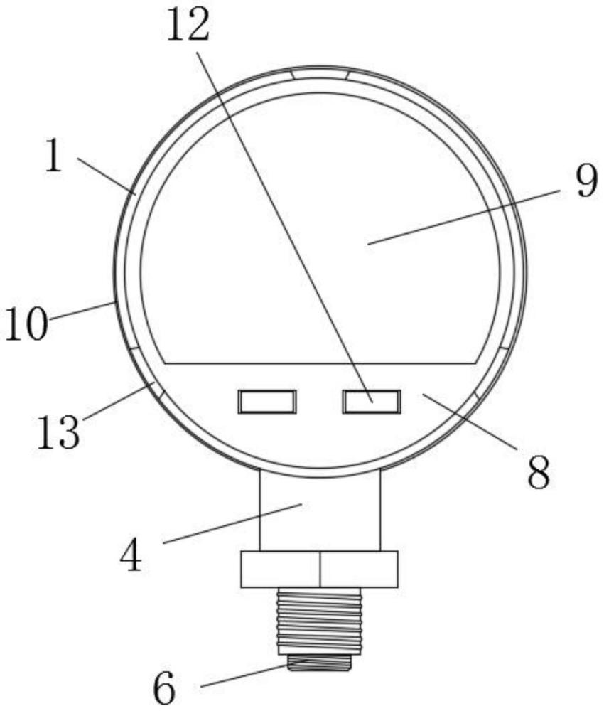 一种带隔离膜的数字压力表的制作方法