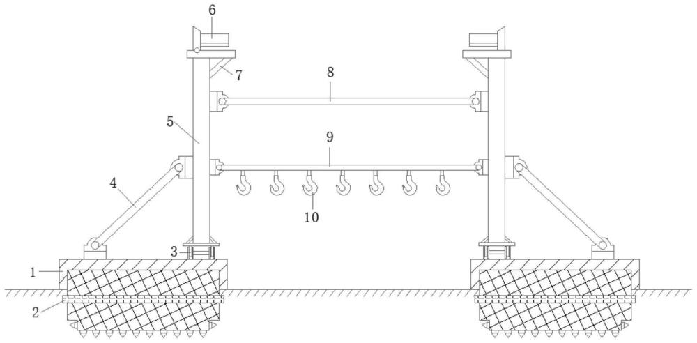 井架放托保护器的制作方法