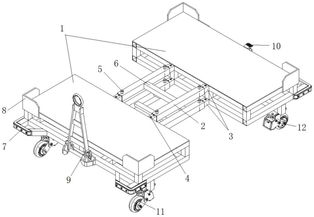 通用型玻璃器具包装托盘车的制作方法