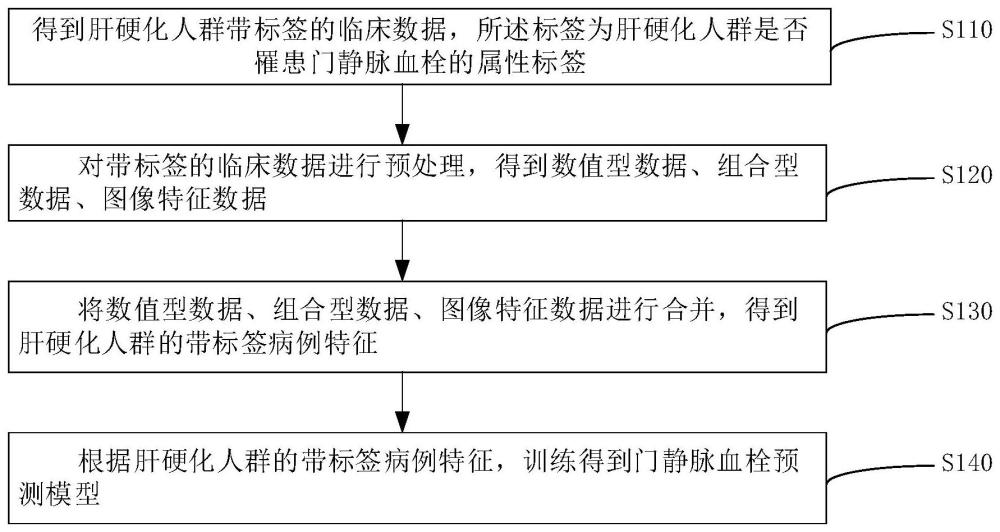 一种门静脉血栓预测模型的构建方法及预测系统