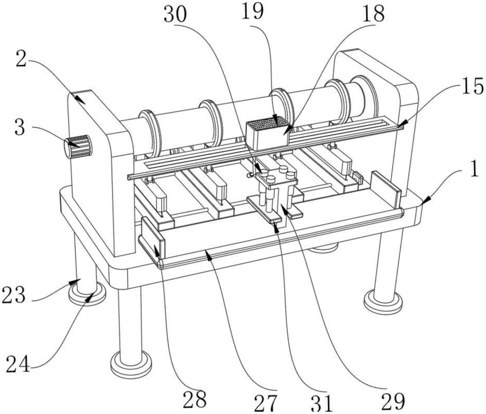 一种纸板容器生产用四联开槽切角机的制作方法