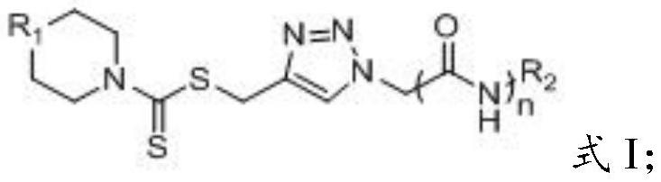 一种含酰胺结构单元的氨基二硫代酯衍生物及其制备方法和应用
