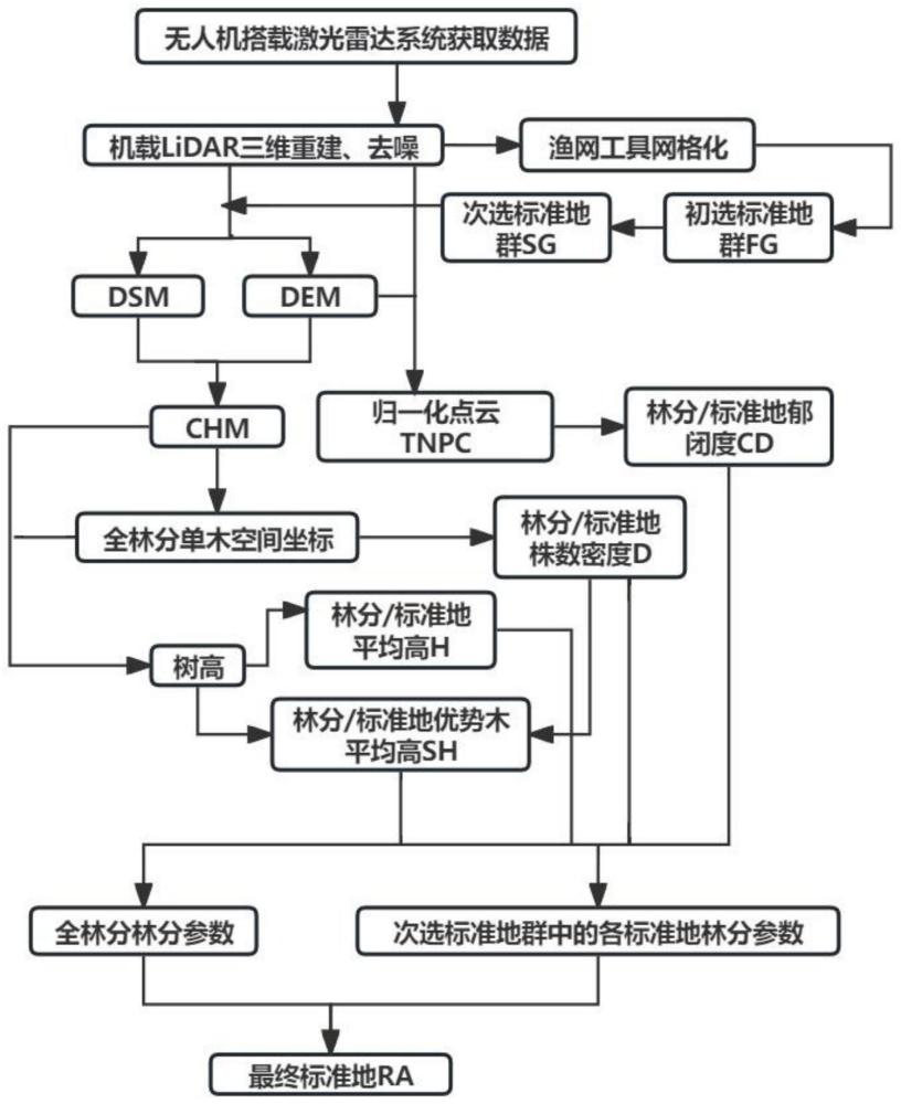 一种基于机载LiDAR的杉木人工林标准地精准选设方法