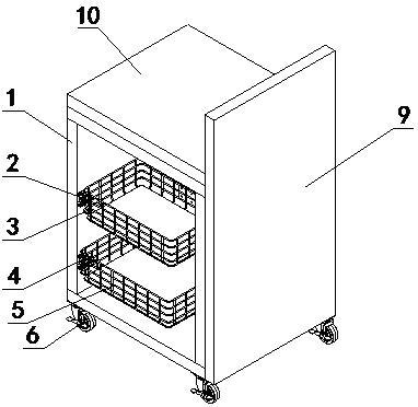 一种可移动多功能橱柜调味拉篮的制作方法