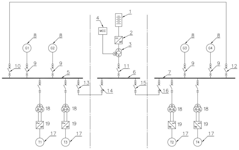 一种闭合母排DP船电池混合动力系统的制作方法