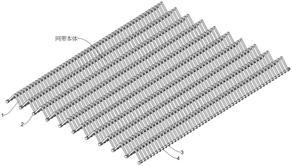 一种面叶蒸箱用网带的制作方法