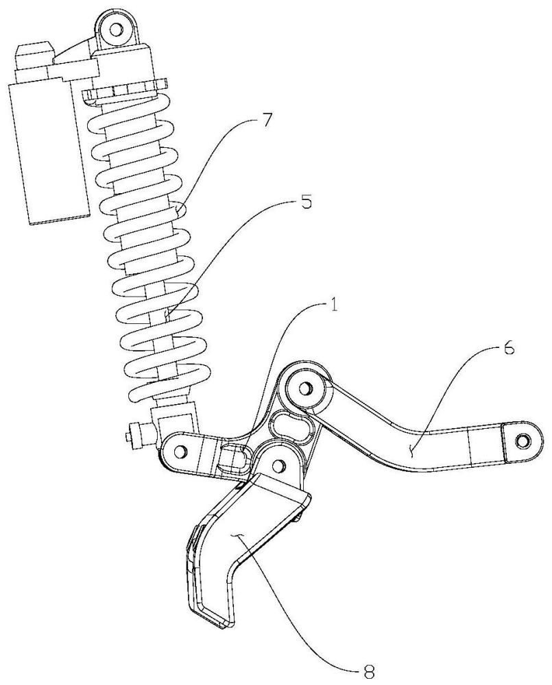 一种摩托车用后悬挂摇臂结构的制作方法