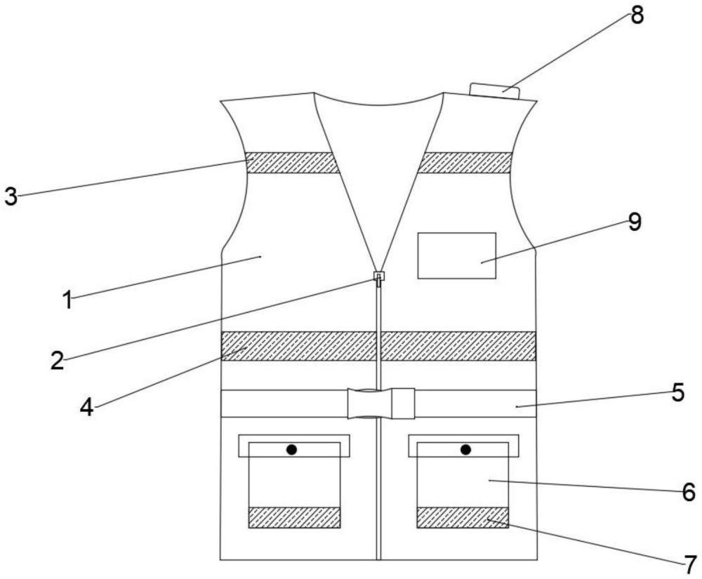 一种设有反光条的工作服的制作方法