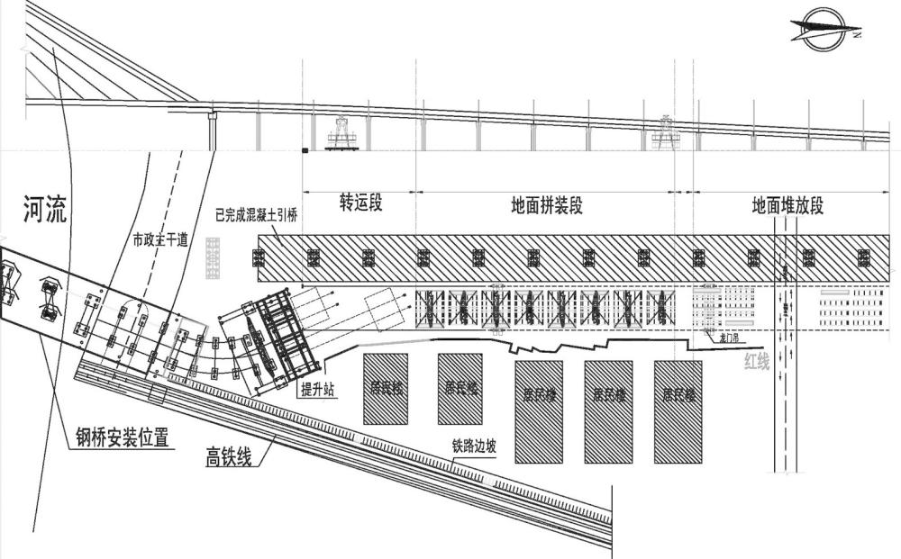 钢箱桥的曲线滑移、顶推建造方法及其顶推、组对装置与流程