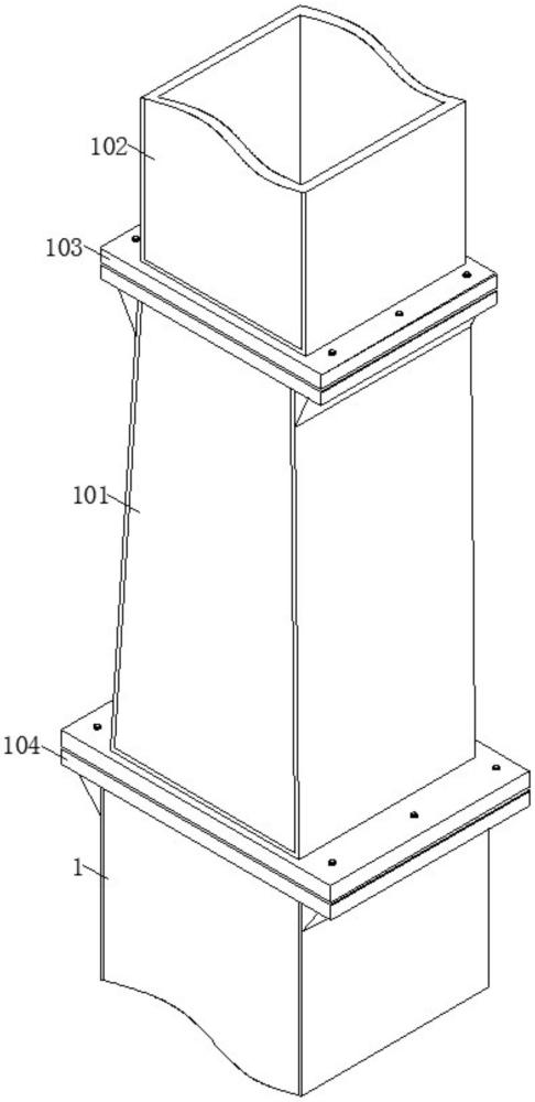 装配式钢结构建筑箱型柱变径工厂连接结构的制作方法