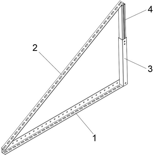一种伸缩式太阳能三角架的制作方法