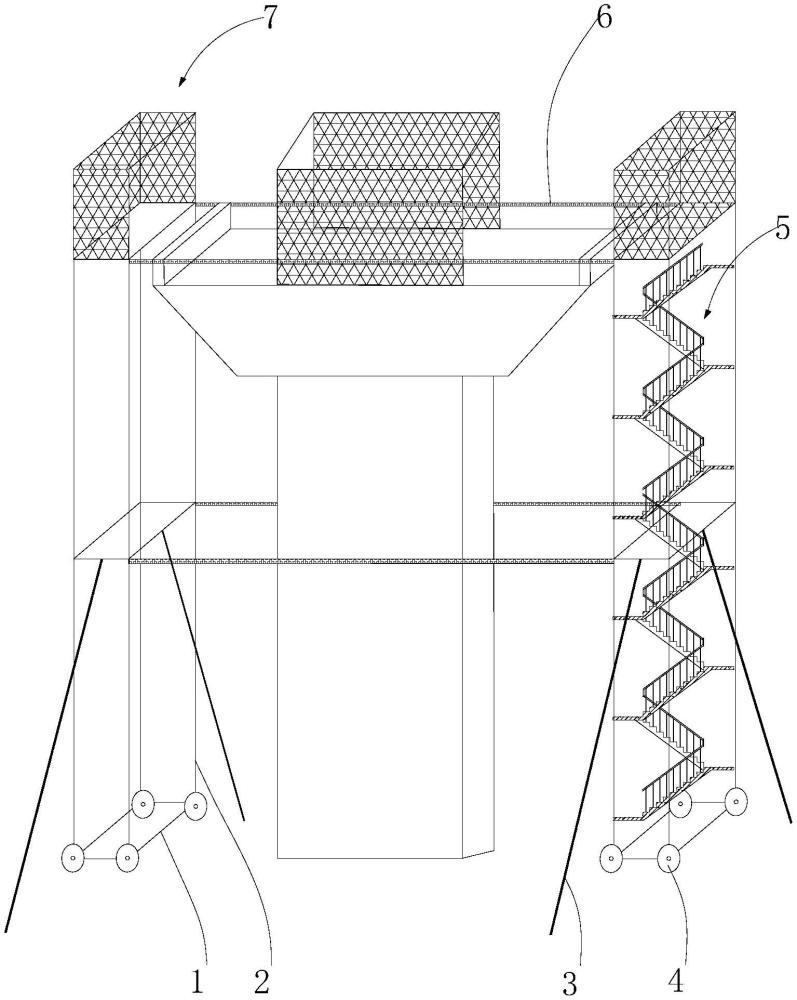 一种组装式墩顶垫石施工平台的制作方法