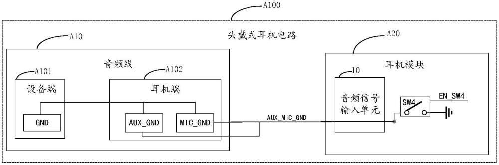 头戴式耳机电路以及耳机设备的制作方法