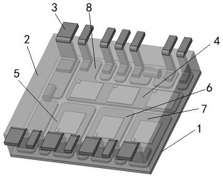 一种无框式大功率MOS封装模块及电路结构的制作方法