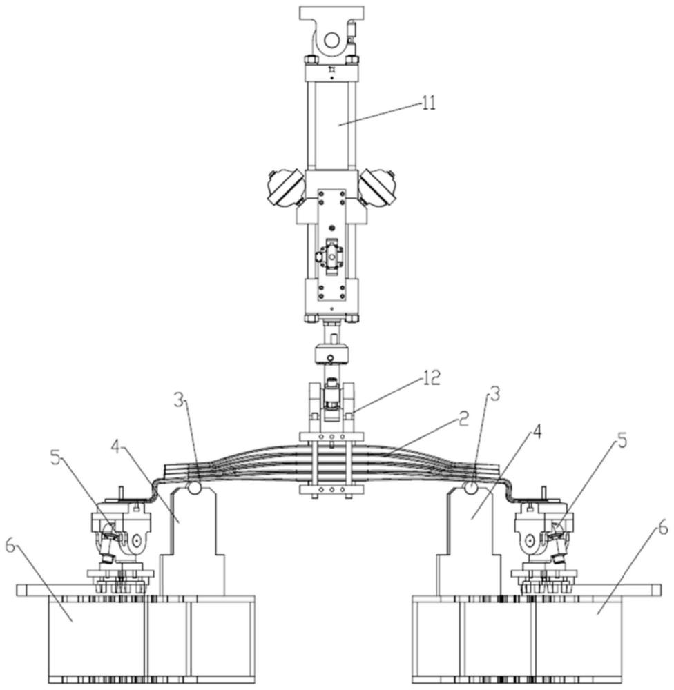 一种复合平衡悬架系统台架试验装置的制作方法