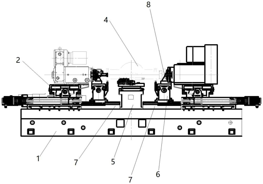 桥壳卧式两工位数控铣镗专用机床的制作方法
