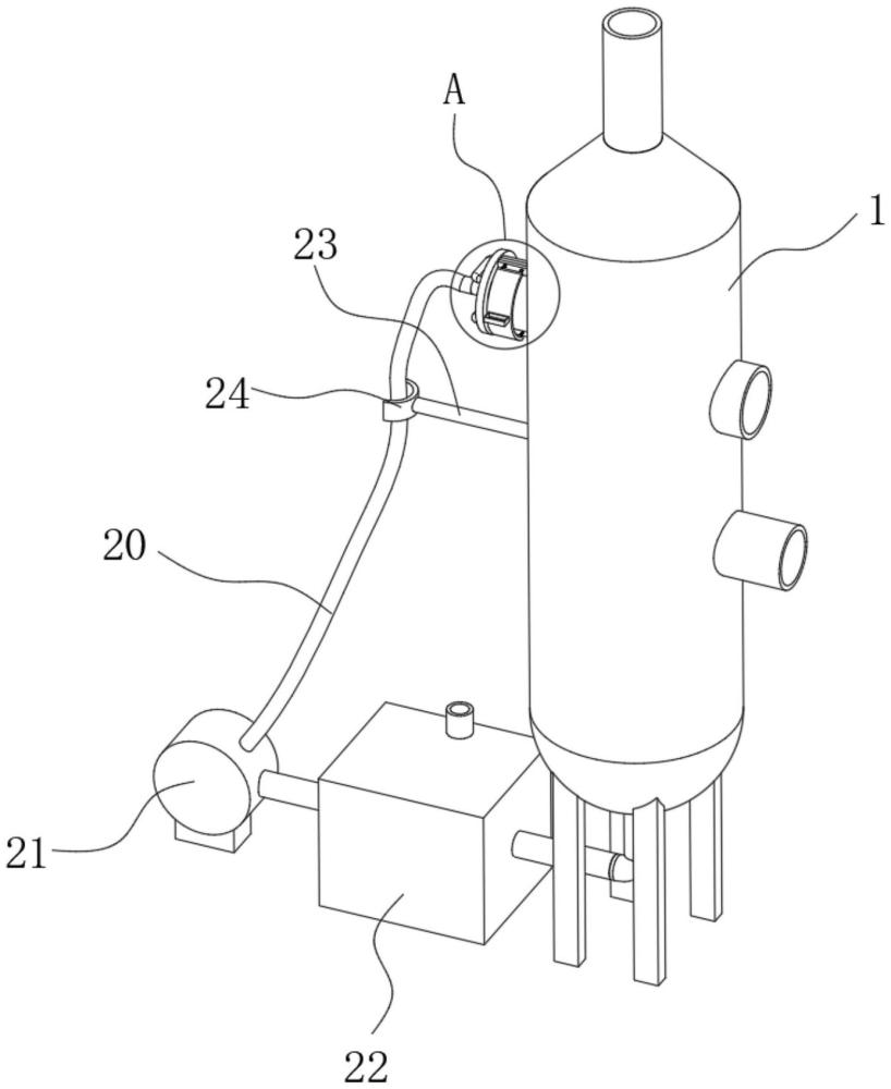 一种便于安装液体喷淋器的油气回收预吸收塔的制作方法