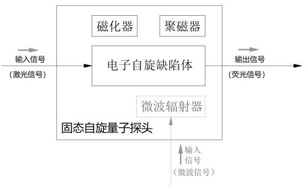 固态自旋量子探头及量子漏磁检测器的制作方法