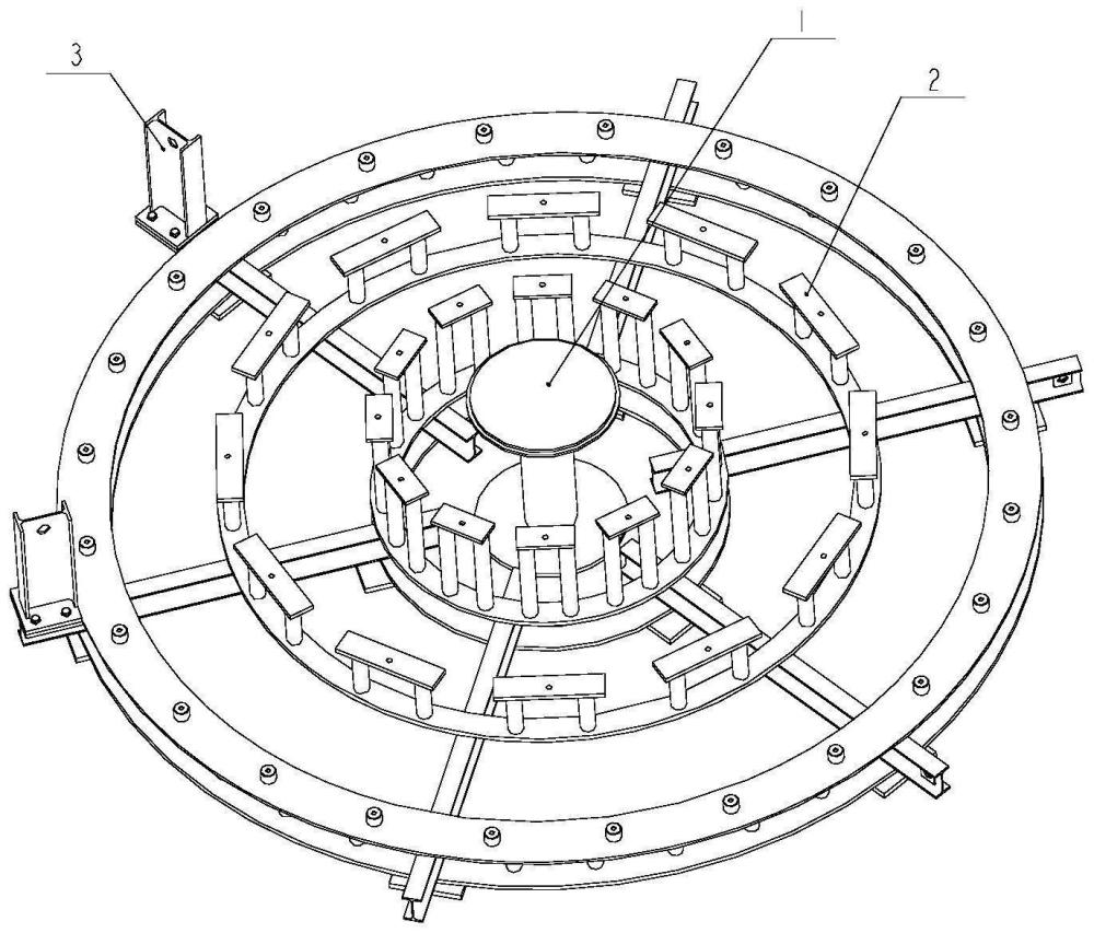 一种大口径天线副反射体一体成型的工艺方法及成型装置与流程