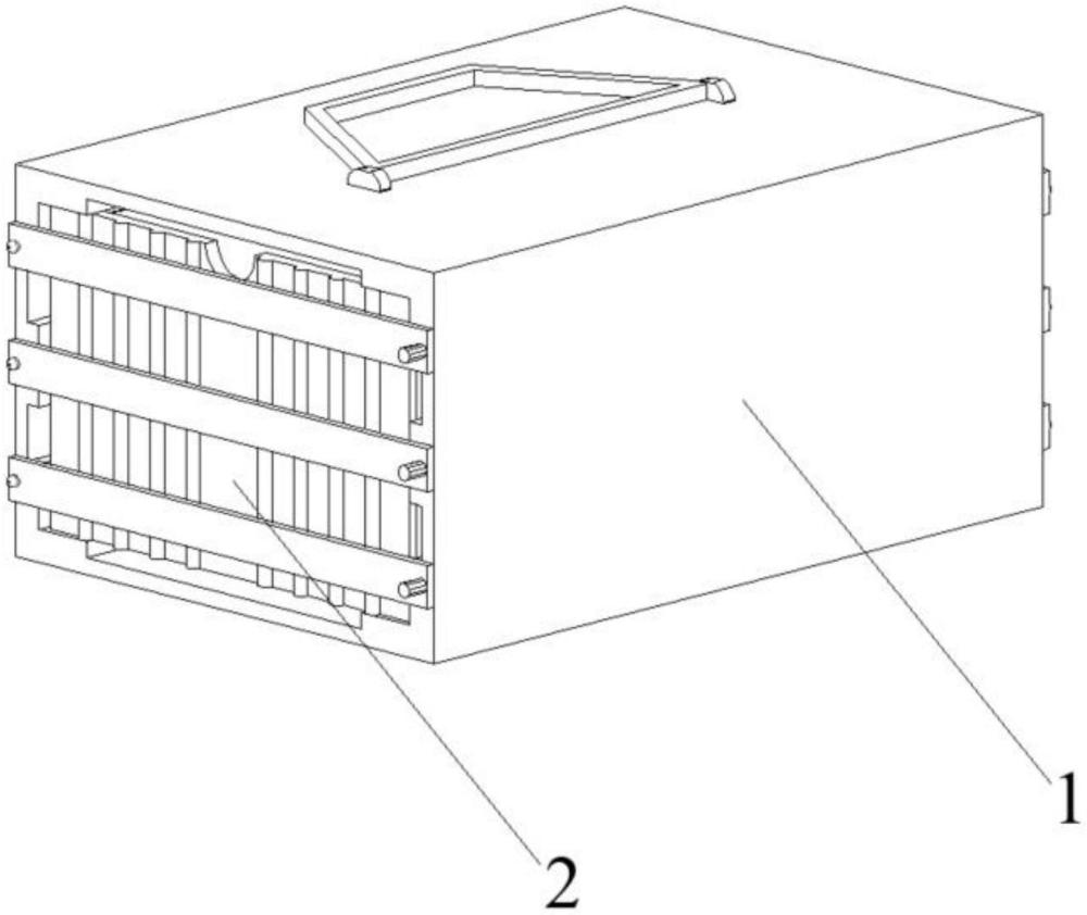 一种抗震防护型电源模块包装盒的制作方法
