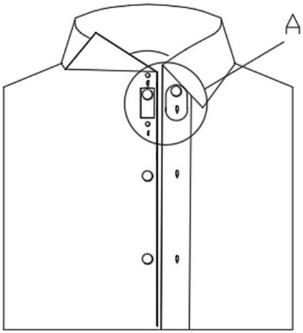 一种领口扣可下移的衬衣的制作方法
