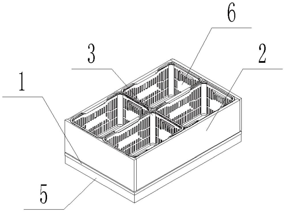 一种一次性用纸浆餐盒加工用覆膜模盘的制作方法