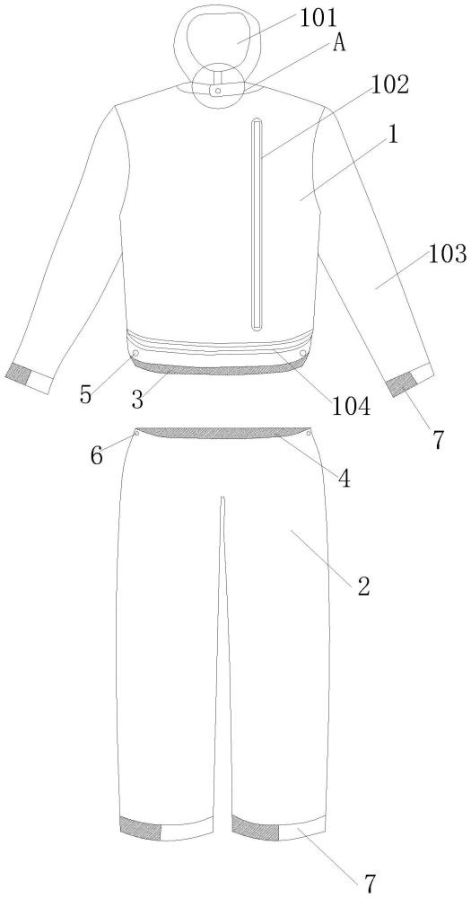 一种分离式防静电无尘服的制作方法