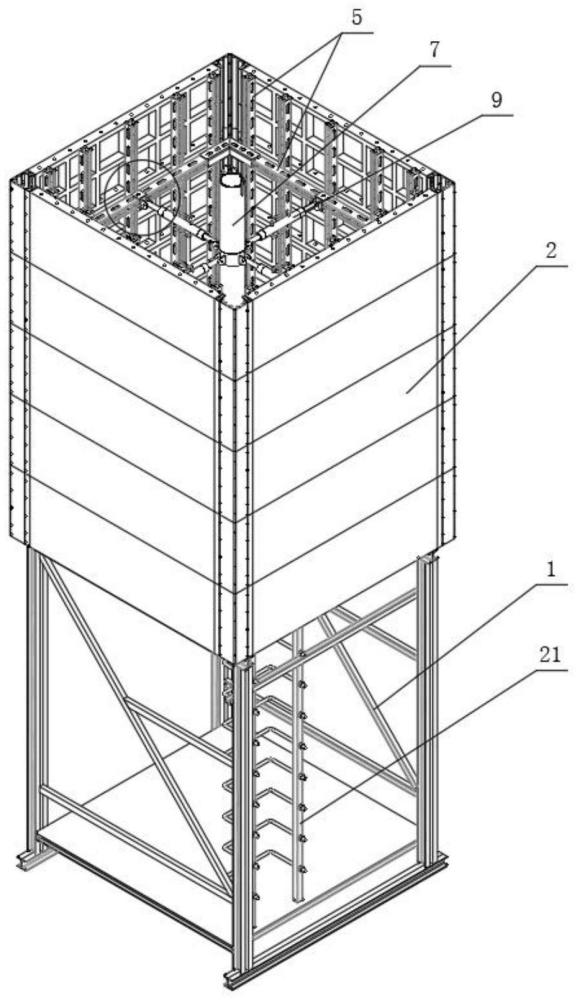 一种新型电梯井筒模架的制作方法