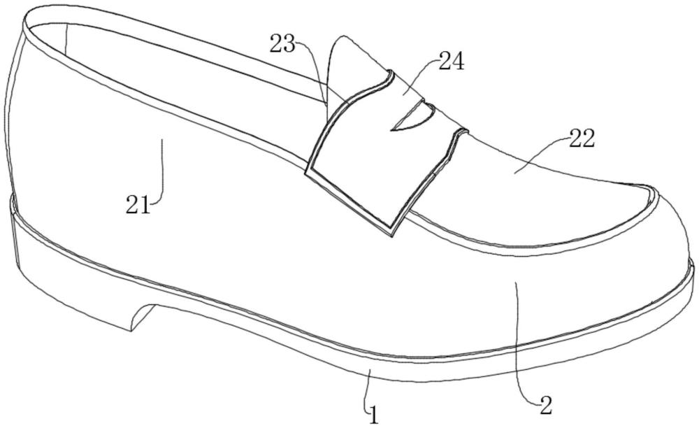 一种厚底乐福鞋的制作方法