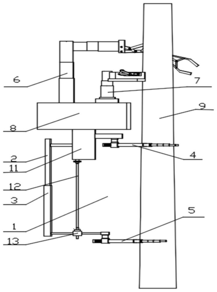 一种风力发电机塔筒自动爬升维修装置