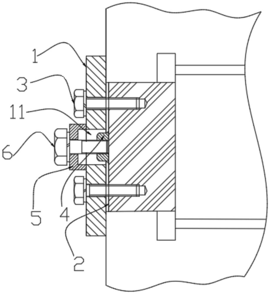 一种WZL型卷筒联轴器挡板加固装置的制作方法