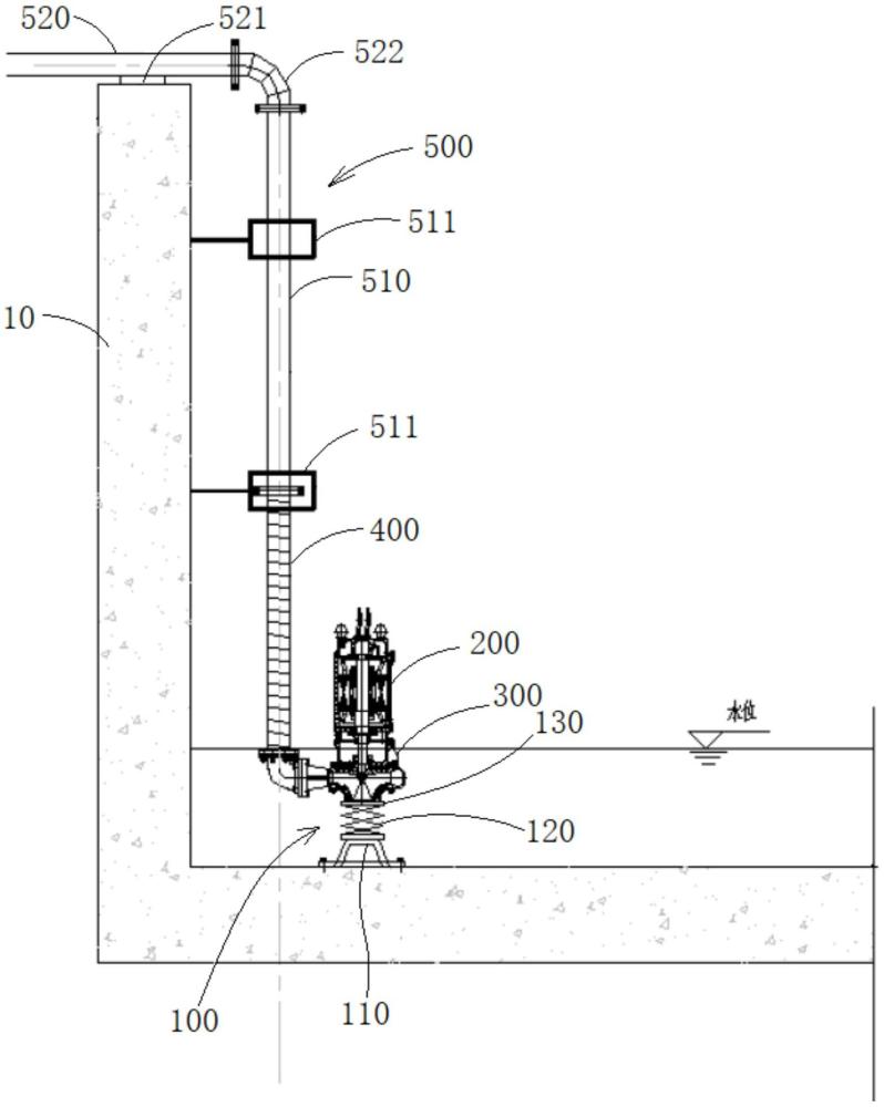 一种可升降式潜污泵装置的制作方法