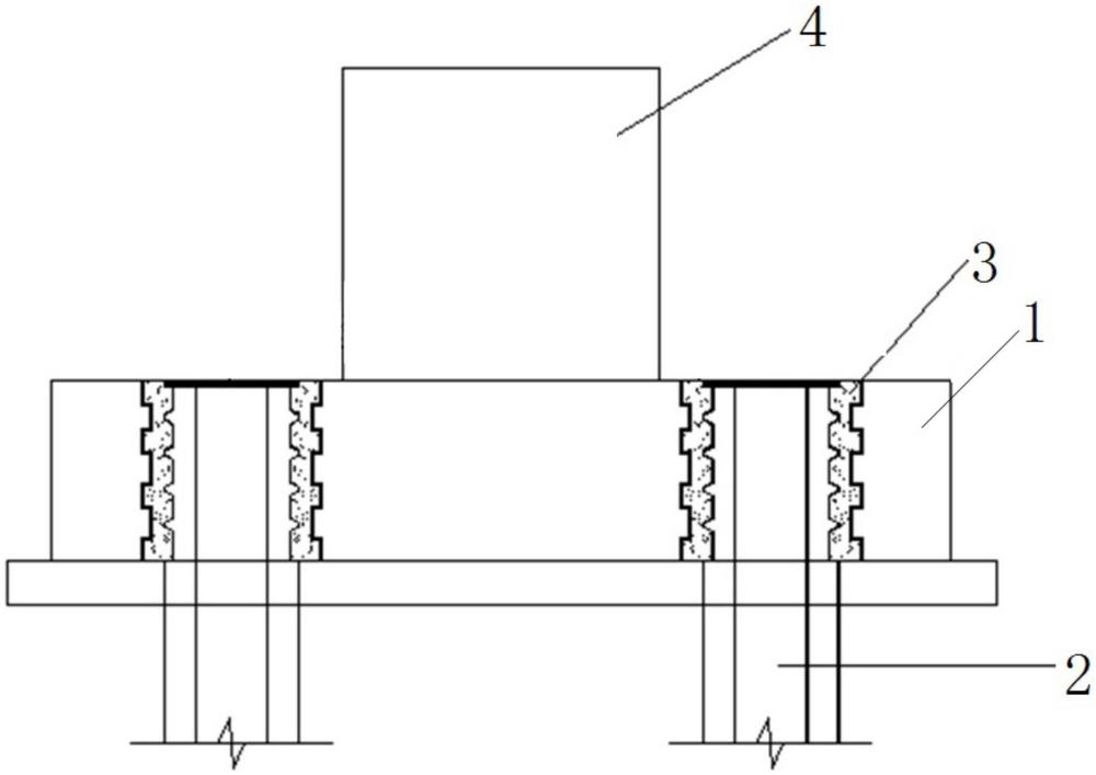 一种架空输电线路PHC管桩与预制承台的连接结构的制作方法