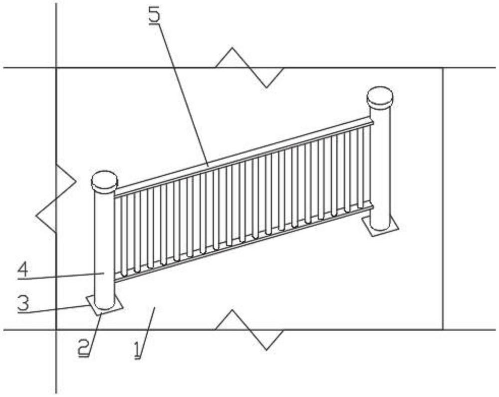 一种金属护栏快速安装结构的制作方法