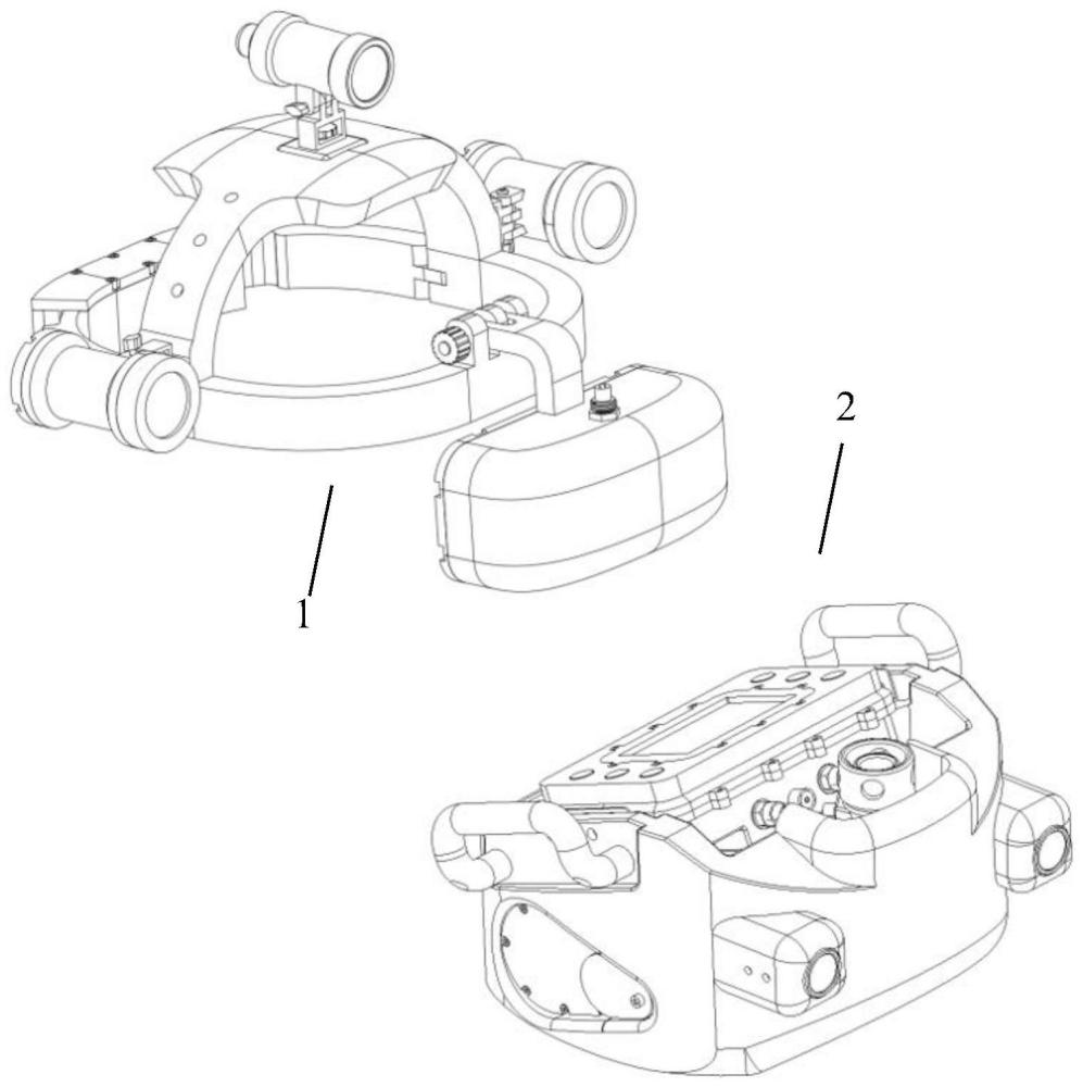 一种潜水员穿戴式水下双目视觉成像系统