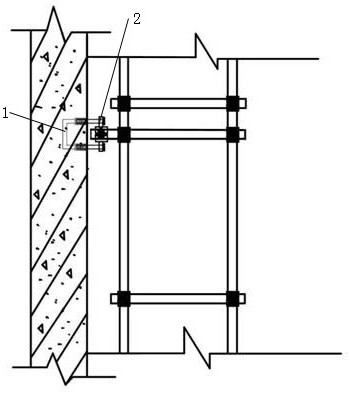 预埋式外架连墙方法及连墙装置与流程
