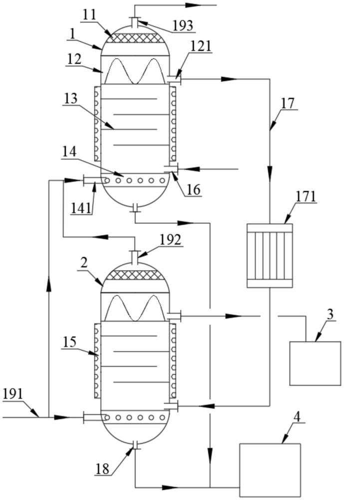 蒽醌法生产双氧水用氧化塔系统的制作方法
