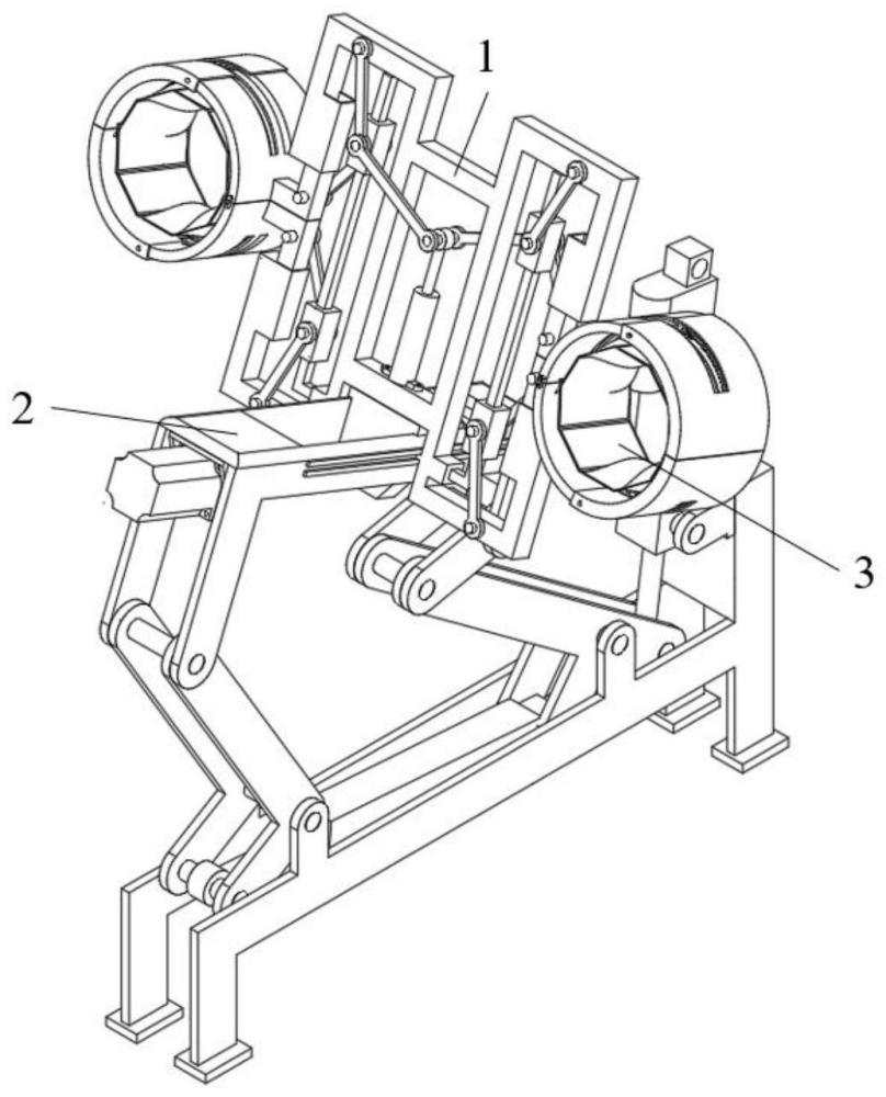 一种用于移乘护理机器人的自适应腿部环抱助力装置
