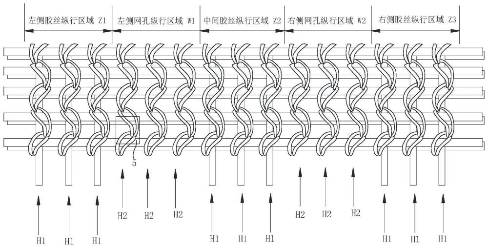 一种纸纱线与胶丝交织的网孔弹性带的制作方法