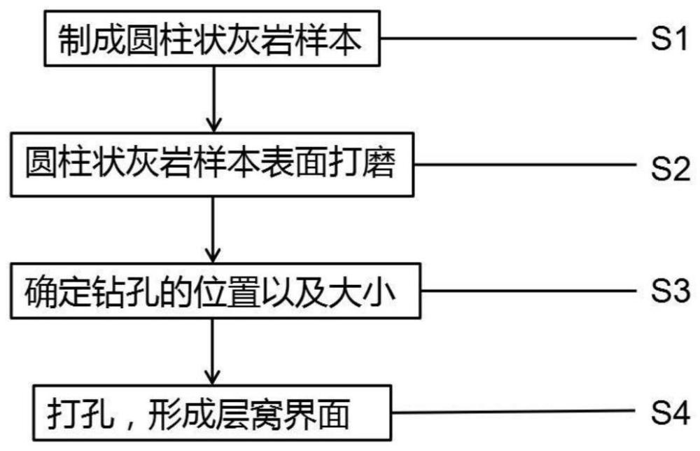 一种具有层窝界面的灰岩样本制样方法与流程