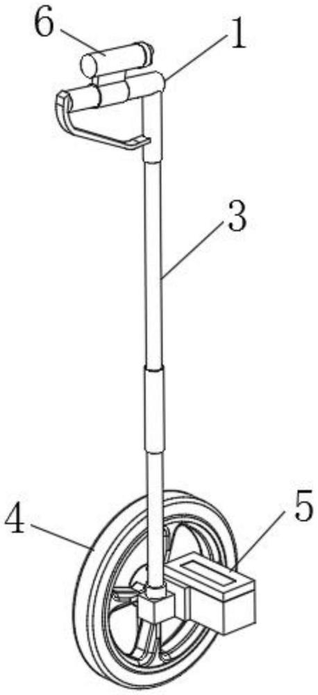 一种具有激光辅助工具的测距推车的制作方法