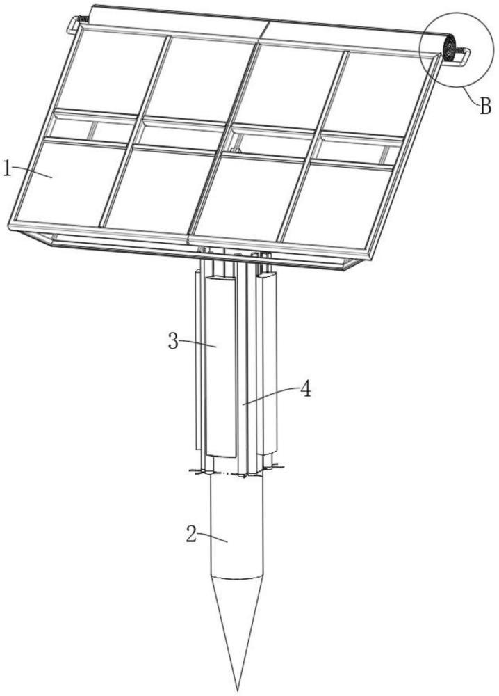 一种太阳能光伏板支撑装置及光伏发电系统的制作方法