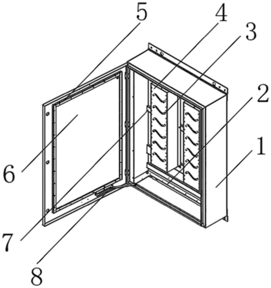一种配电柜内部隔离条的连接结构的制作方法