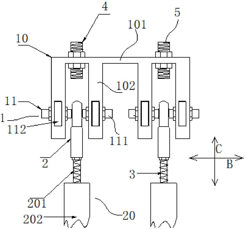 油动机位移传感器的铁芯防磨装置的制作方法