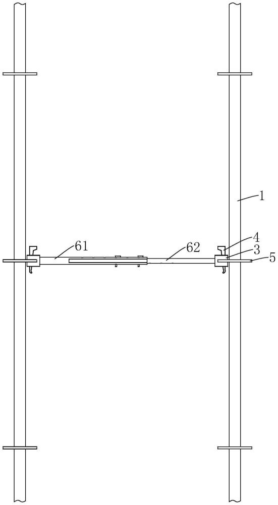 抽拉式水平杆及应用抽拉式水平杆的盘扣架的制作方法