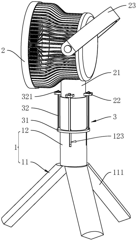 一种可快拆三脚架电风扇的制作方法