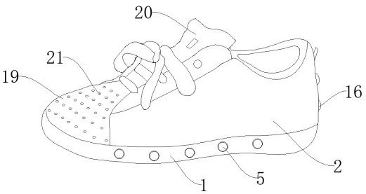 一种舒适便携式运动鞋的制作方法