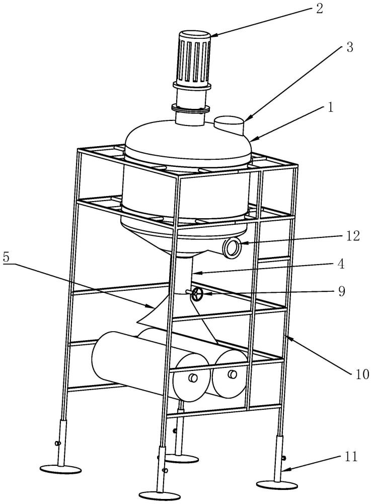一种玻璃胶三辊研磨机的送料机构的制作方法